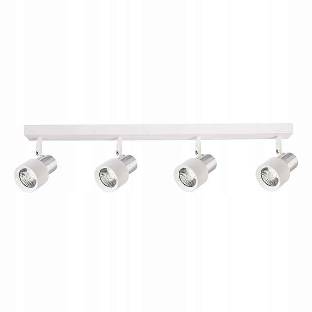 Stropní svítidlo bílý chrom 4 reflektory nastavitelné 60 cm Milagro
