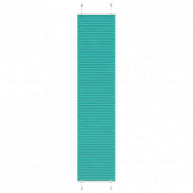 vidaXL Plisovaná roleta Benzínová zelená 45x200 cm Šířka látky 44,4 cm