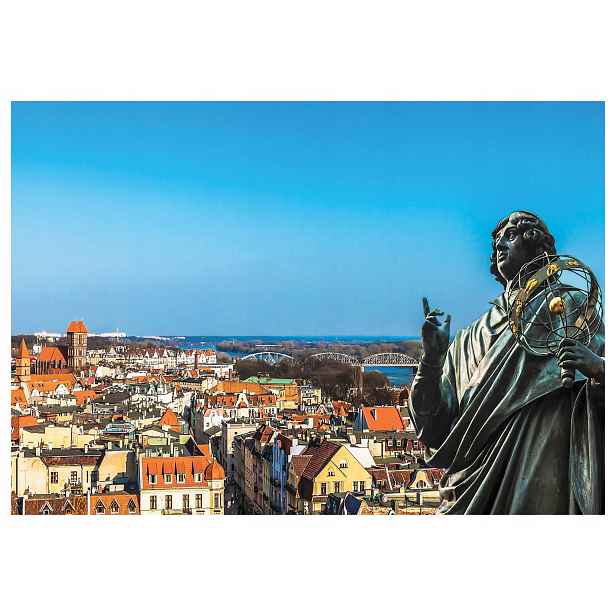 Vliesová fototapeta Koperník město panorama řeka hnědá 416x254 lepidlo