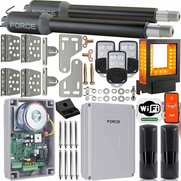 Sada pro dvoukřídlou bránu Force SW200 2x2 m 400 kg WiFI