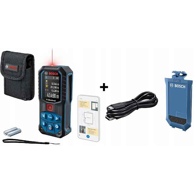 Dálkoměr Bosch Professional Glm 50-27 C Bluetooth baterie Ba 3.7 V 1.0 Ah A