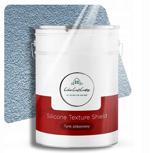 Silikonová Fasádní Omítka Beránek Granulace 1.5mm Modrá 25KG F124