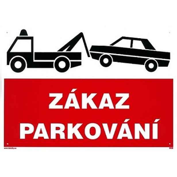 Tabule zákazová Zákaz parkování - odtah A4