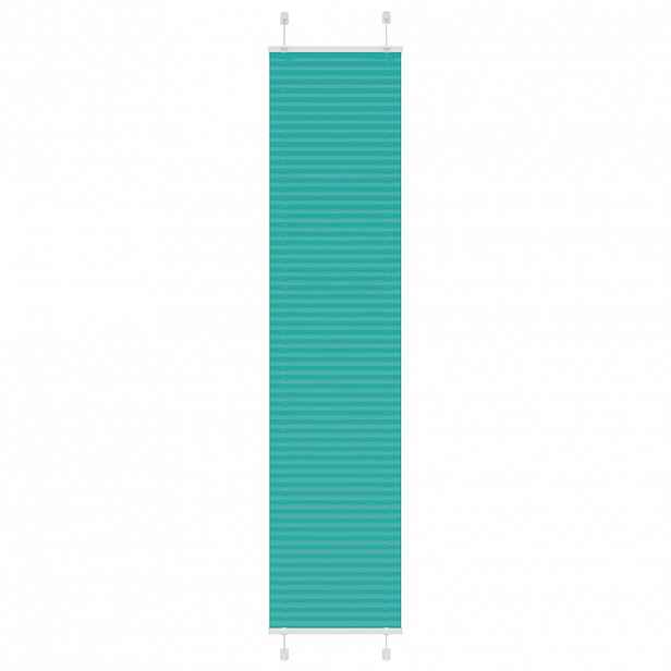 vidaXL Plisovaná roleta Benzínová zelená 50x200 cm Šířka látky 49,4 cm