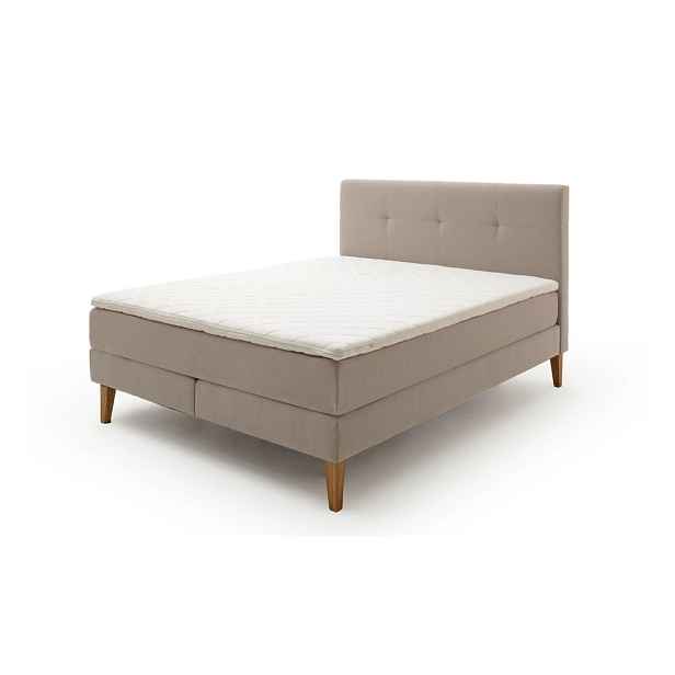 Béžová boxspring postel 160x200 cm Stockholm – Meise Möbel