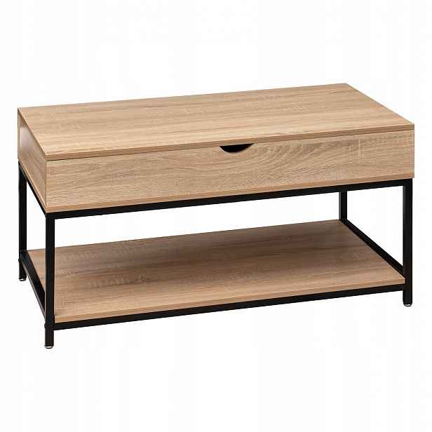 Kávový stolek s výsuvnou deskou Aliaj, 95 x 50 x 51 cm