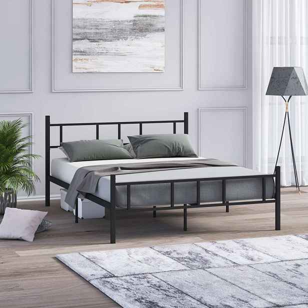 Rám dvoulůžkové postele Akın - Black 120x200