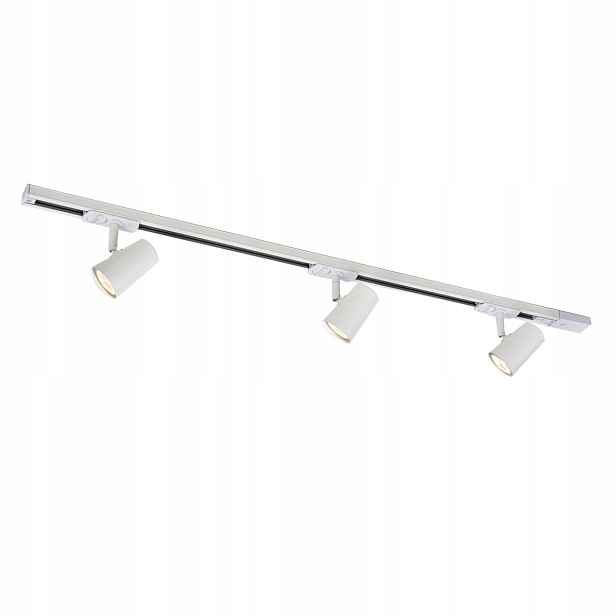 Stropní svítidlo systémové bílé 3 reflektory nastavitelné 106 cm Italux