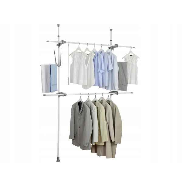 Teleskopický věšák na šaty Herkulex Flex, 165-300 x 116-190 x 36 cm, Wenko