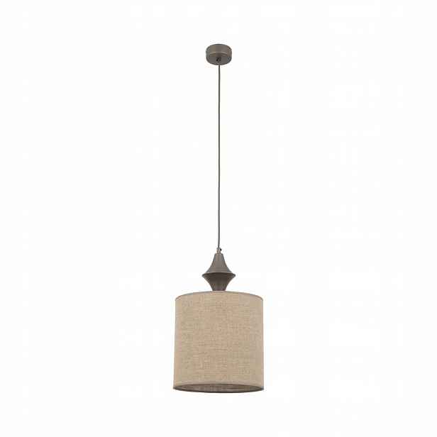 Závěsná lampa Amura Hnědý Len E27 165 cm Regulace Moderní Tk Lighting
