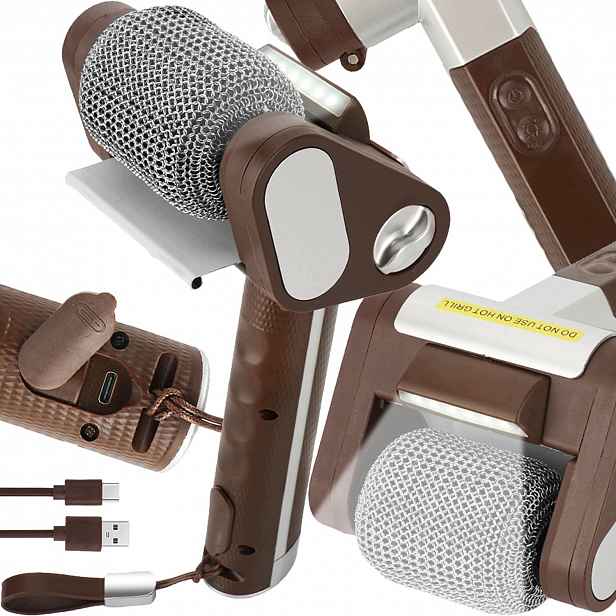 Elektrický Led kartáč na čištění grilovacího roštu Bez Štětin SUS304 Usb