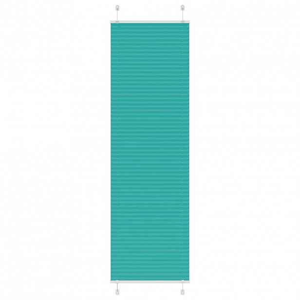 vidaXL Plisovaná roleta Benzínová zelená 55x200 cm Šířka látky 54,4 cm