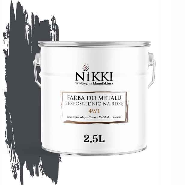 Barva Na Kov Přímo Na Rez 4v1 Grafitová Pozink Ral 7024 Polomatná 2,5L