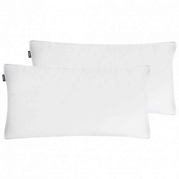Beliani POLŠTÁŘ sada 2 ks Bílý 80/40 cm Vihren