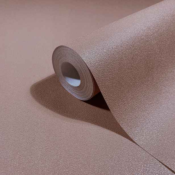 Hnědá tapeta s jemnou vinylovou strukturou do obývacího pokoje a tapety