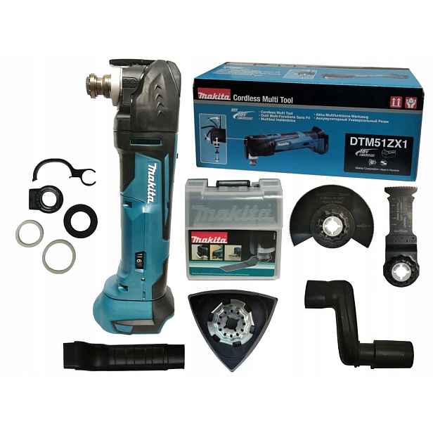 Makita Multifunkční Nástroj Multitool 18V DTM51ZX1 Regulace Příslušenství