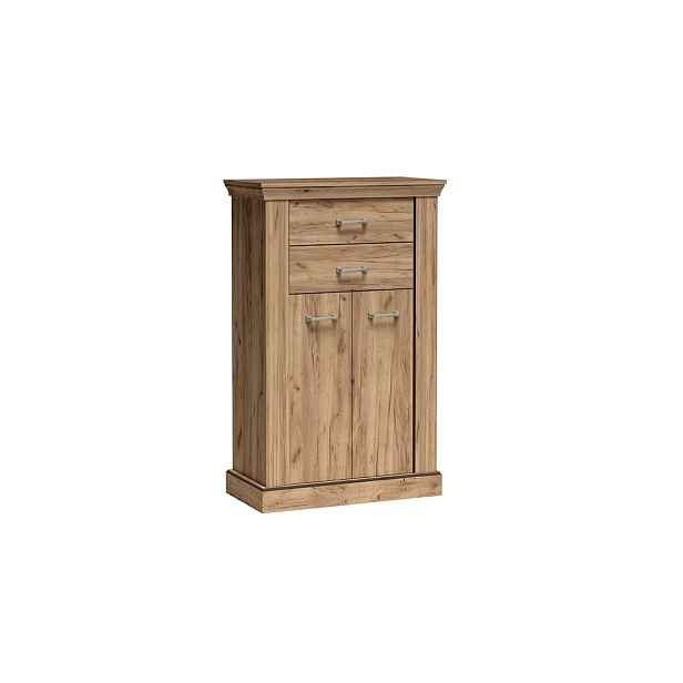 Úzká komoda se zásuvkami Antica A-3 kraft zlatý 82 cm