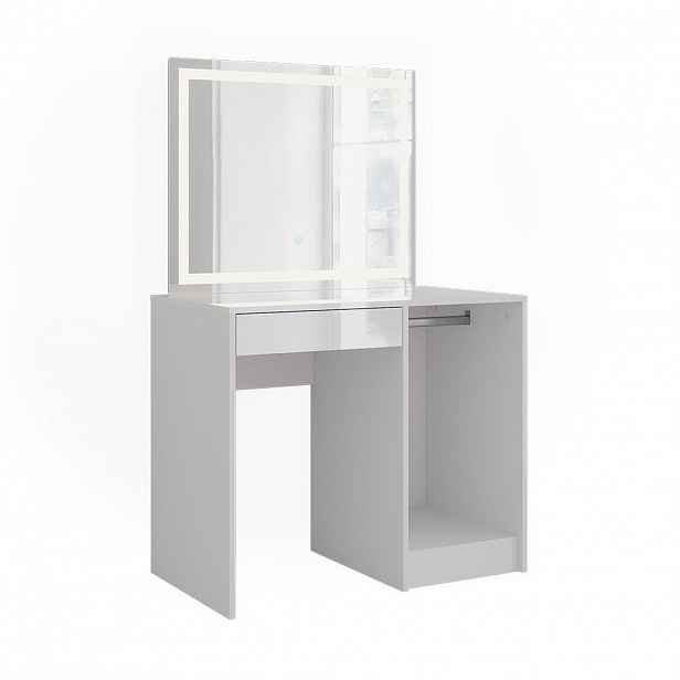 Vicco TOALETNÍ STOLEK Sherry Bílá/bílý vysoký lesk 89.8 cm s LED zrcadlem