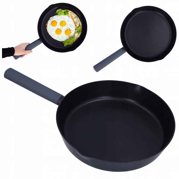 Indukční pánev 28 cm nepřilnavá na smažení, kovaný hliník