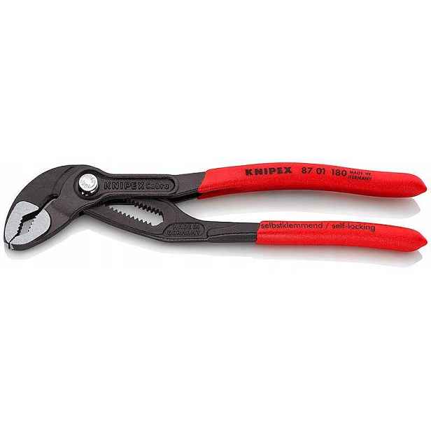 Nastavitelné kleště na trubky Cobra, s rekoj. z výroby 180 mm, Knipex