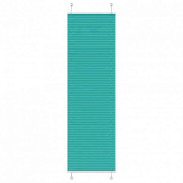 vidaXL Plisovaná roleta Benzínová zelená 65x200 cm Šířka látky 64,4 cm