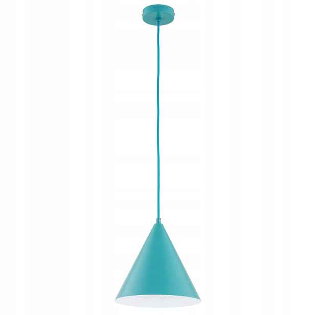 Alfa Ganna závěsná lampa kužel modrá 1xE27 max 15W
