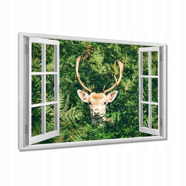 Obrazy 90x60 Jelen Jelení paroháč