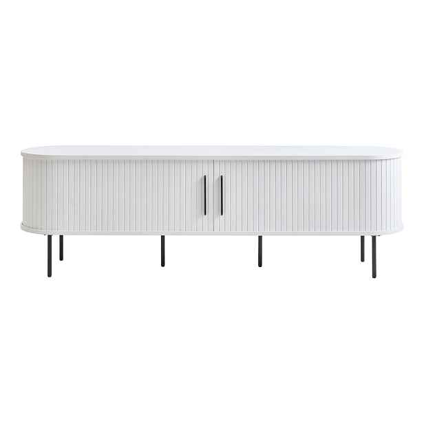 Bílý TV stolek 180x56x45 cm Nola – Unique Furniture