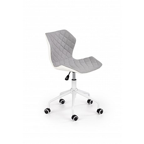 Dětská kancelářská židle MATRIX 3, šedo-bílá