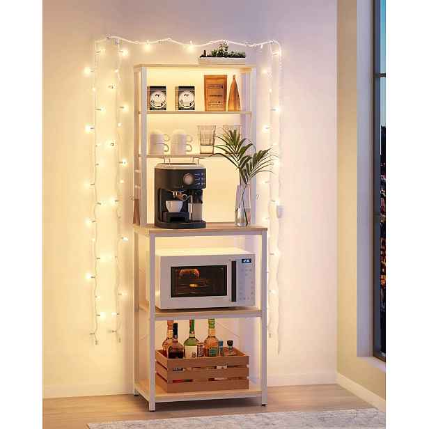 Kuchyňský regál 6 polic 60 x 167 x 40 cm buk