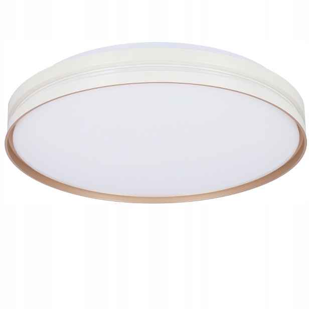 Stropní Svítidlo Montana 40cm Stropní Svítidlo Bílá+zlatá 24W Led Stínidlo Bílá