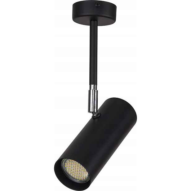 Stropní bodové svítidlo černé 30 cm, 1xGU10 25W, minimalistické oko Sigma Ligh