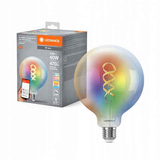 Led žárovka E27 4.8W 40W 470lm Rgbw Cct Stmívatelná Smart+ WiFi Filament