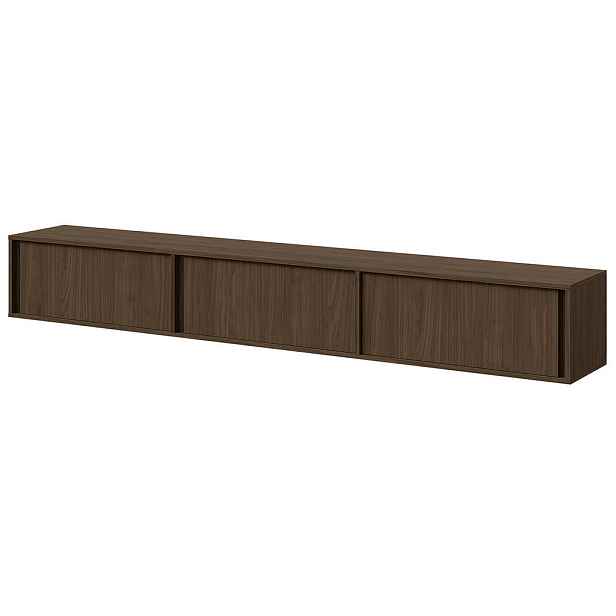 Beautysofa TV STOLEK Vero se 3 dvířky, závěsný nebo stojící, 230 cm, ořechová barva