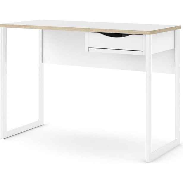 Tvilum Psací stůl Felixa 513 110 cm hickory Jackson/bílý