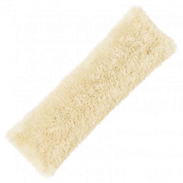 vidaXL Povlak na polštář HEERLEN Krémová 40 x 145 cm PV fleece