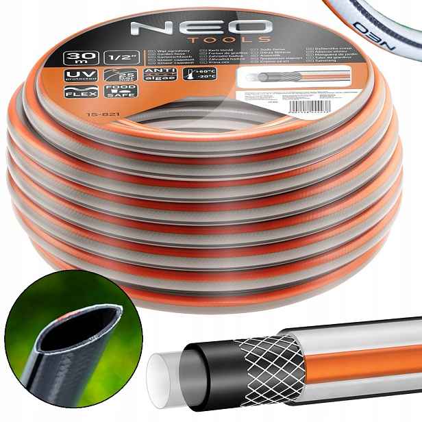 Hadice 1/2 30M 4VRSTVÁ Neo Optima +60 st.C 8BAR