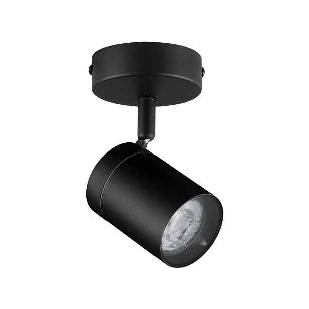 Matně černé kovové bodové svítidlo s ohybatelnou konstrukcí 12x8 cm Alma – Nova Luce