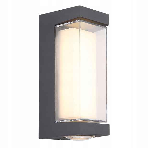 Nástěnné Led svítidlo Plixon 12W 1093lm Antracit IP54 Globo Lighting