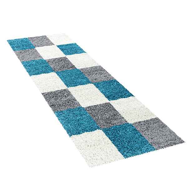 Šedo-tyrkysový běhoun 80x250 cm Life – Ayyildiz Carpets