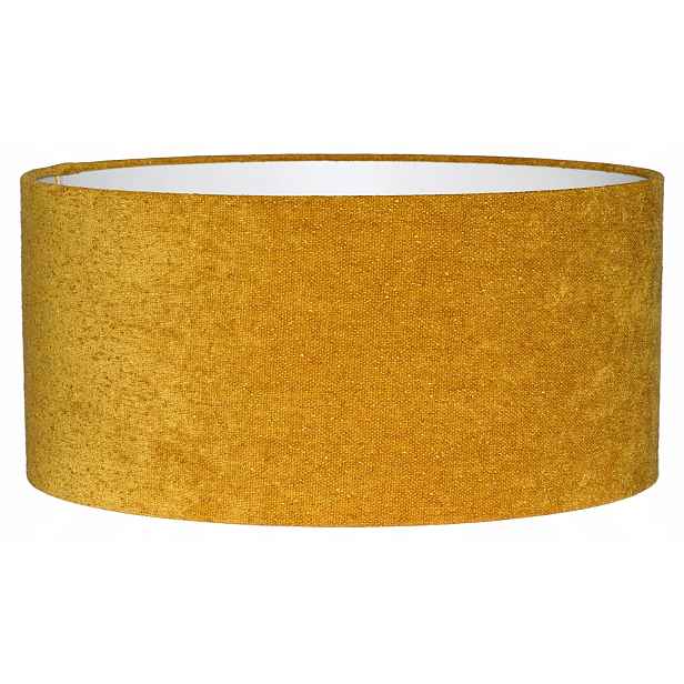 Stínidlo na stojací lampu Závěsný válec 40/20 cm E27 MEDOVÝ-Žlutý Boucle Venosa