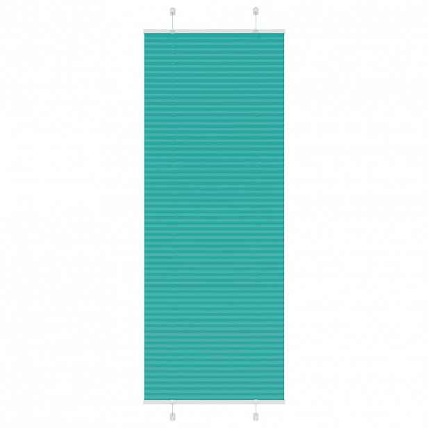 vidaXL Plisovaná roleta Benzínová zelená 80x200 cm Šířka látky 79,4 cm