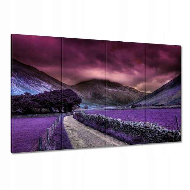 Obrazy 120x80 Fialová krajina