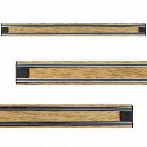 Bisbell Dřevěná magnetická lišta Dub Oak na Nože 50 cm 500 mm B45O50