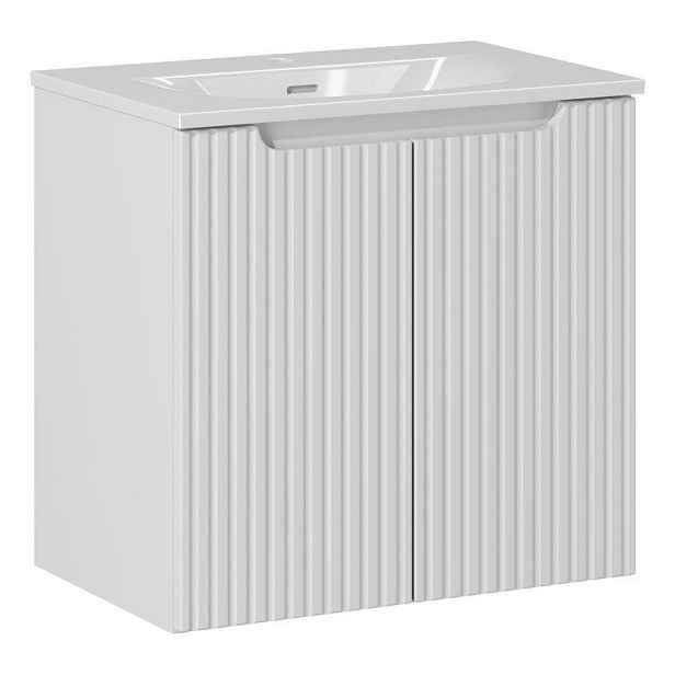 Comad Koupelnová skříňka Nova White I Sky se zápustným umyvadlem 60 cm bílá