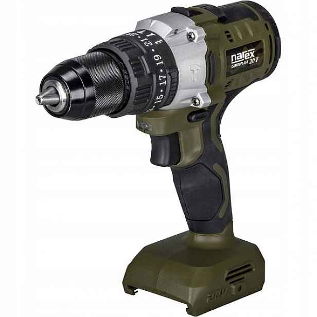 Narex Camouflage Csp 13-2, aku příklepová vrtačka 20V, 0-450/1600 ot./min.,
