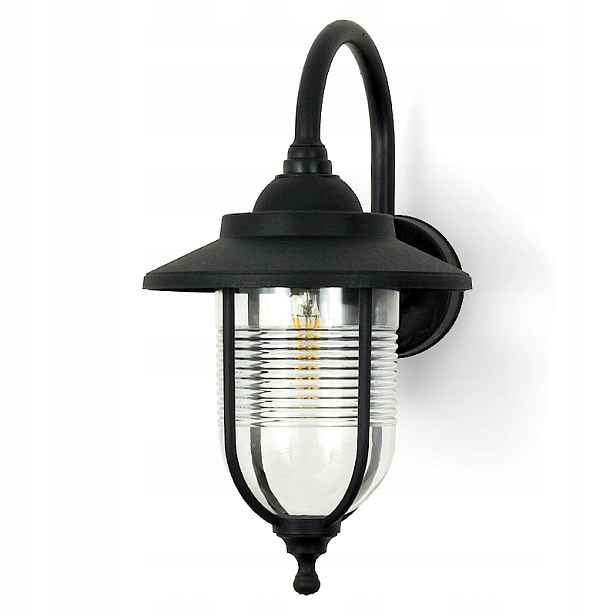 Venkovní Nástěnné Svítidlo Zahradní Lampa Fasádní Lampa Terasa E27 Černá