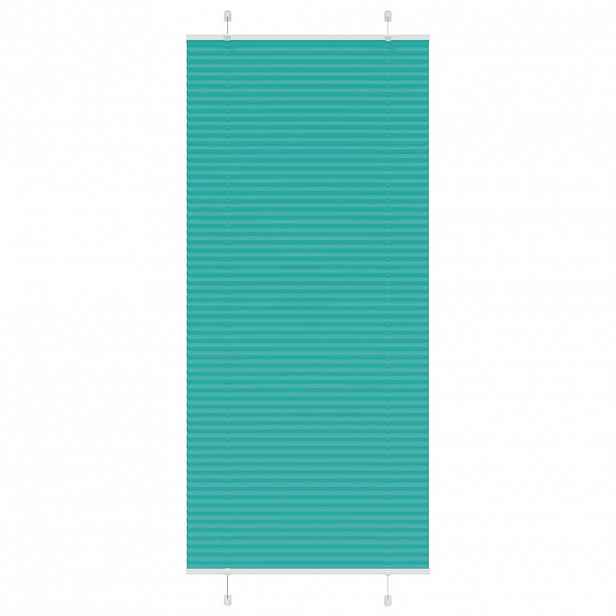 vidaXL Plisovaná roleta Benzínová zelená 85x200 cm Šířka látky 84,4 cm