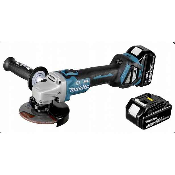 Makita Úhlová bruska 18V bezkartáčová 5Ah DGA513RTJ