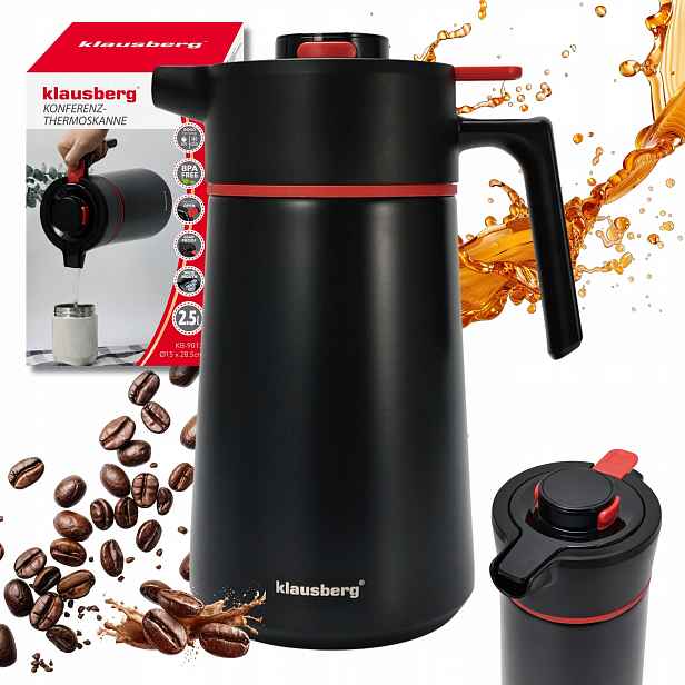 Termos na nápoje Klausberg 2,5 l černý